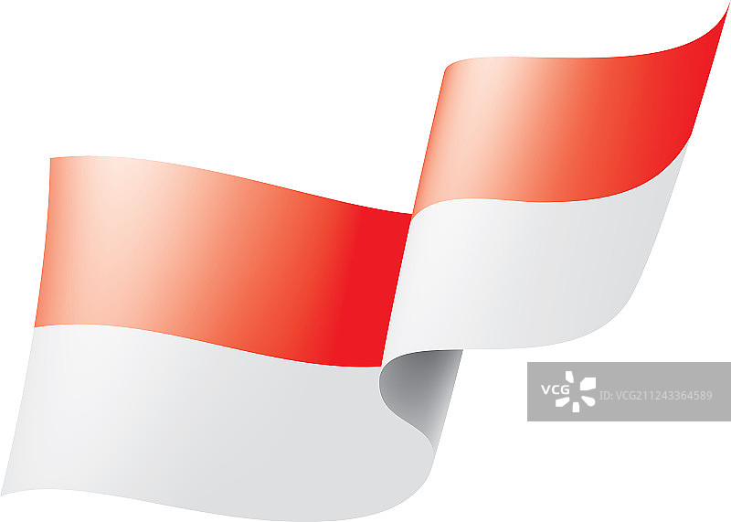 印度尼西亚国旗上有白色图片素材