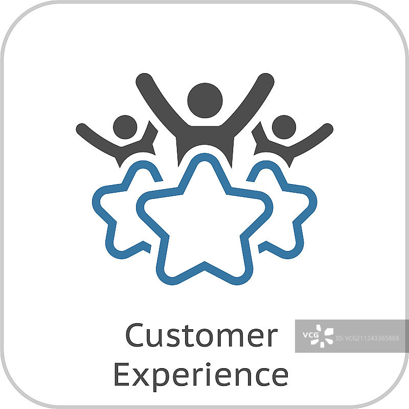 客户体验线性图标图片素材