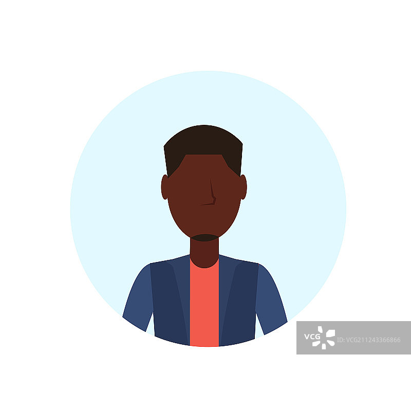 非裔美国男人头像（无面）图片素材