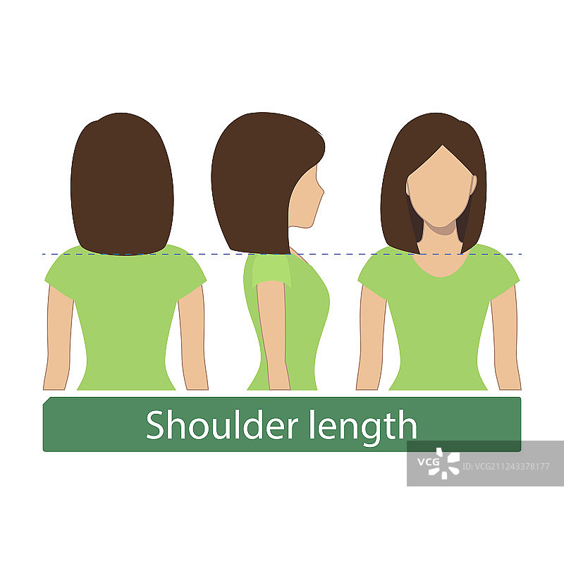 齐肩发图片素材