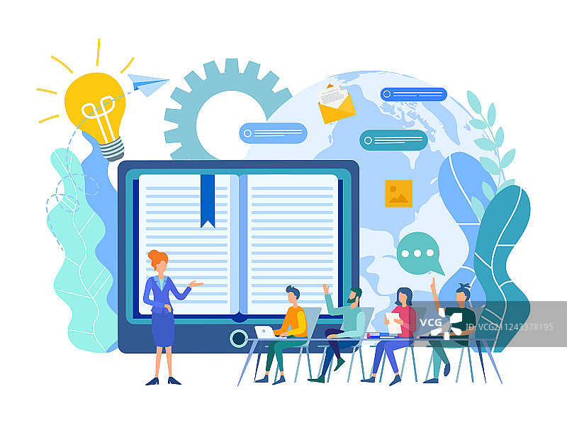 在线学习课程网络研讨会图片素材