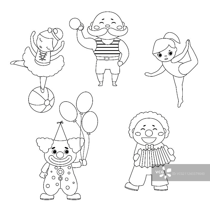 马戏团人物角色合集图片素材