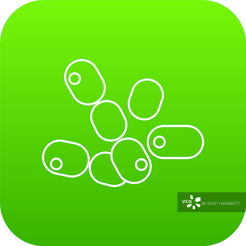 绿色球菌杆菌图标图片素材