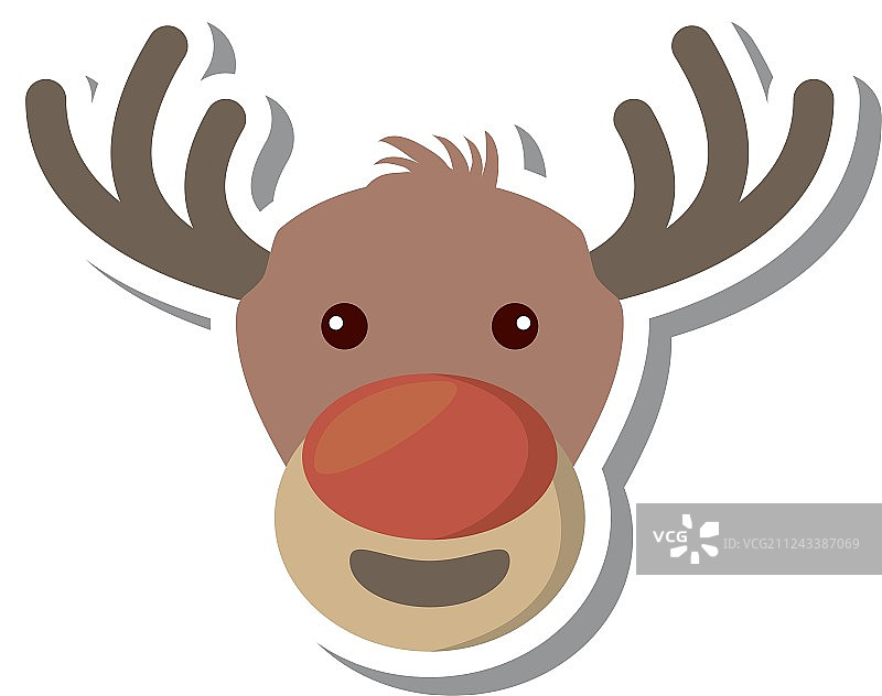 圣诞驯鹿人物隔离图标图片素材