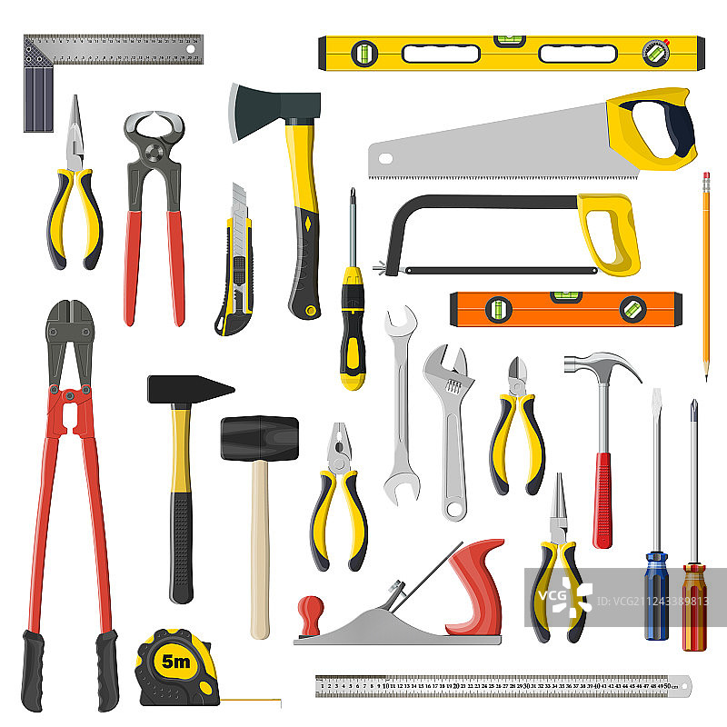 维修和木工工具合集图片素材