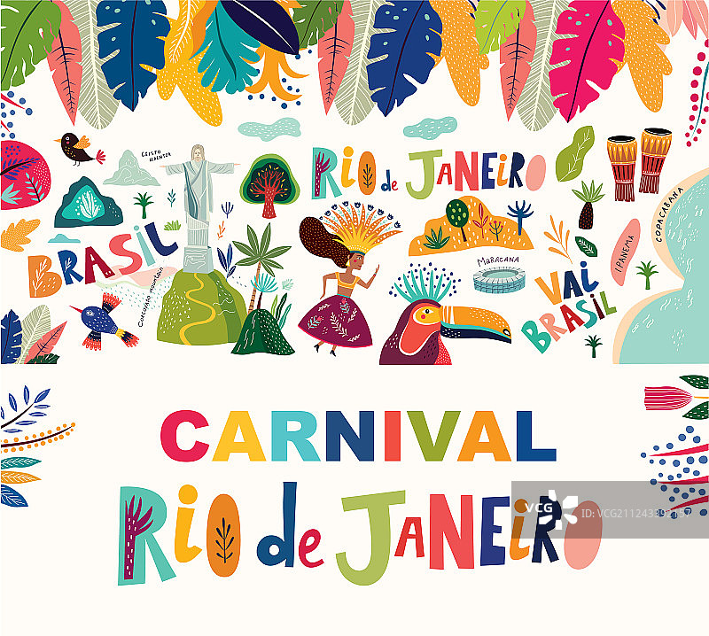 巴西里约热内卢狂欢节派对图片素材