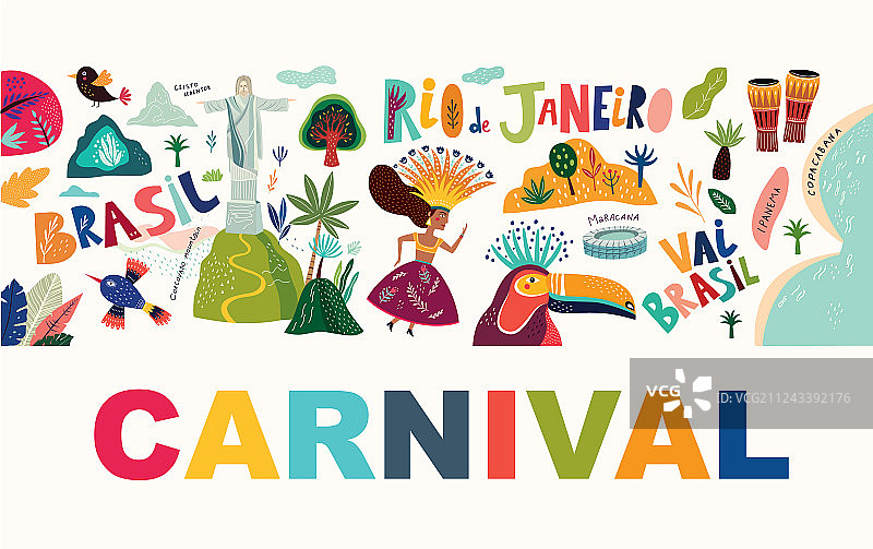 巴西里约热内卢狂欢节派对图片素材