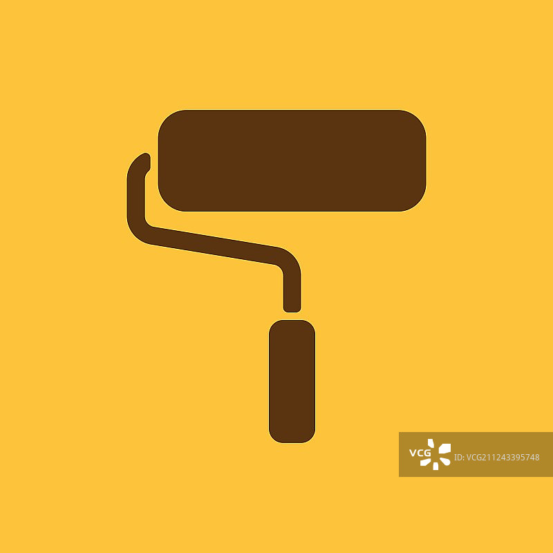 滚筒刷装饰绘画图标图片素材