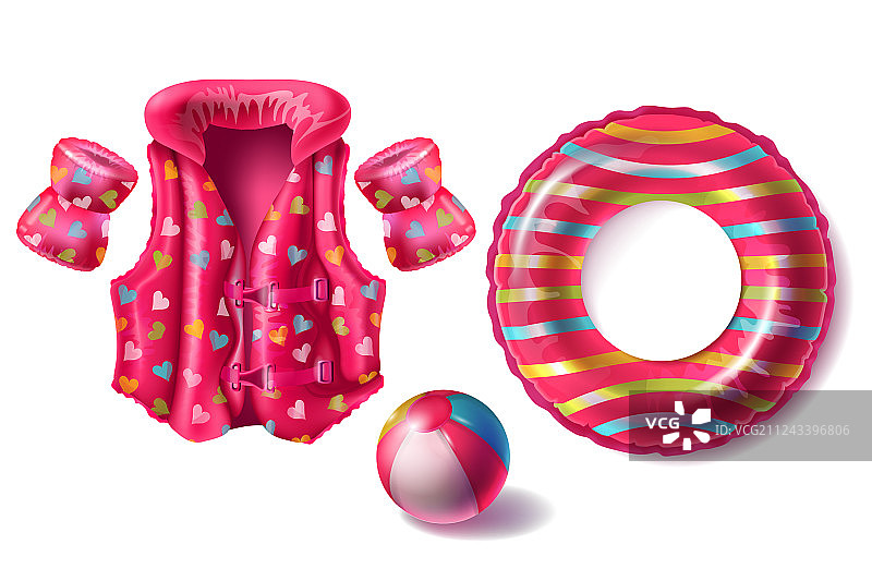 泳池充气游泳装备图片素材