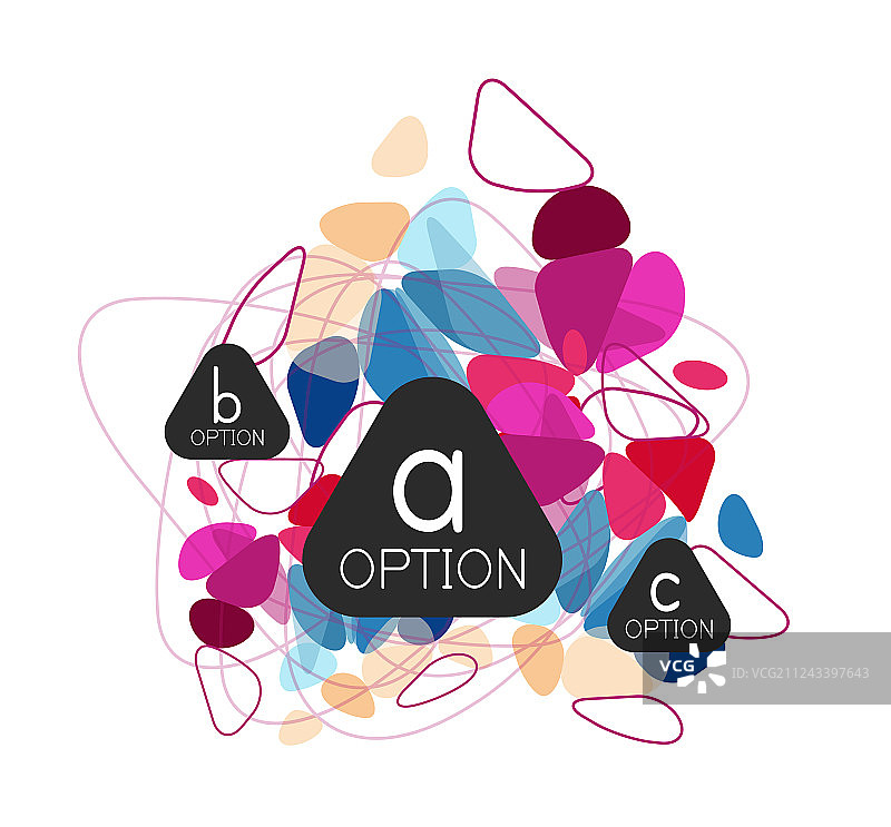 三角信息图设计布局图片素材