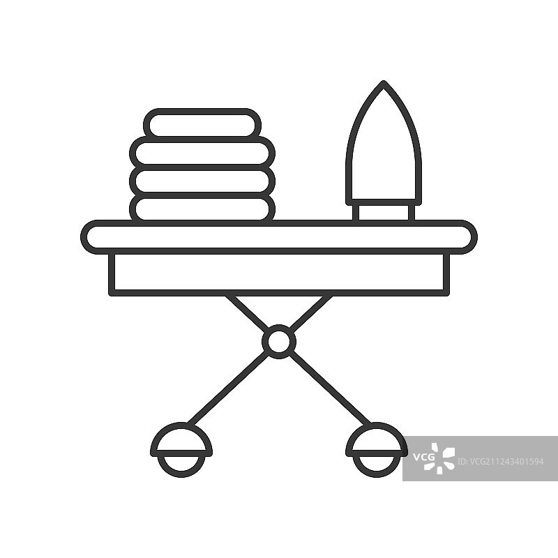 熨斗和熨衣板洗衣家务图片素材