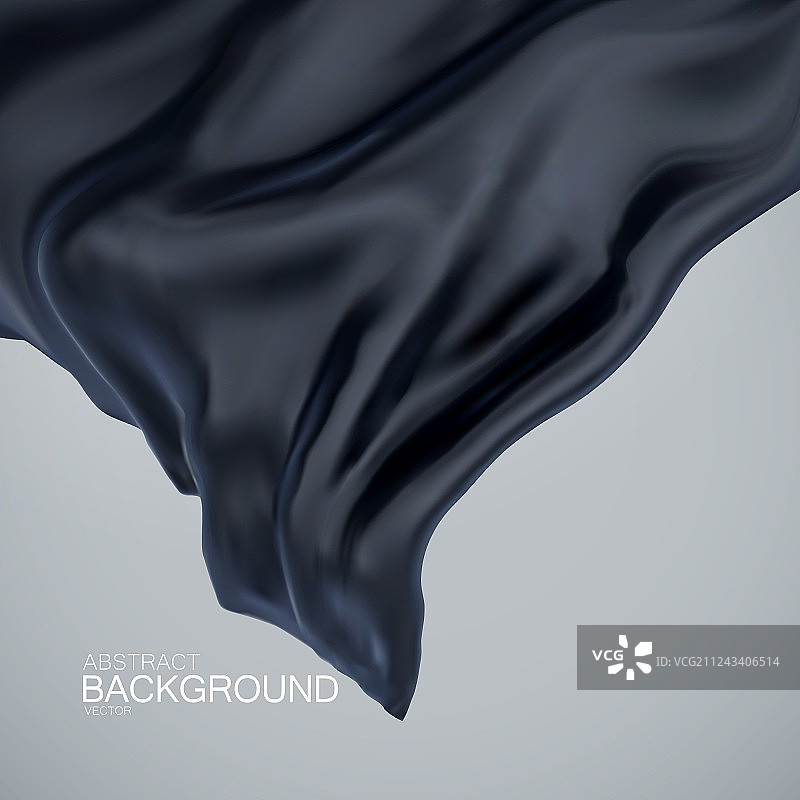 黑色丝绸面料图片素材