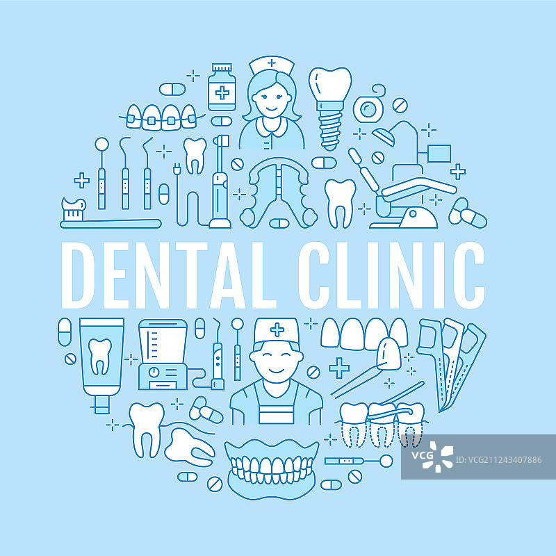 牙科正畸医疗banner图片素材