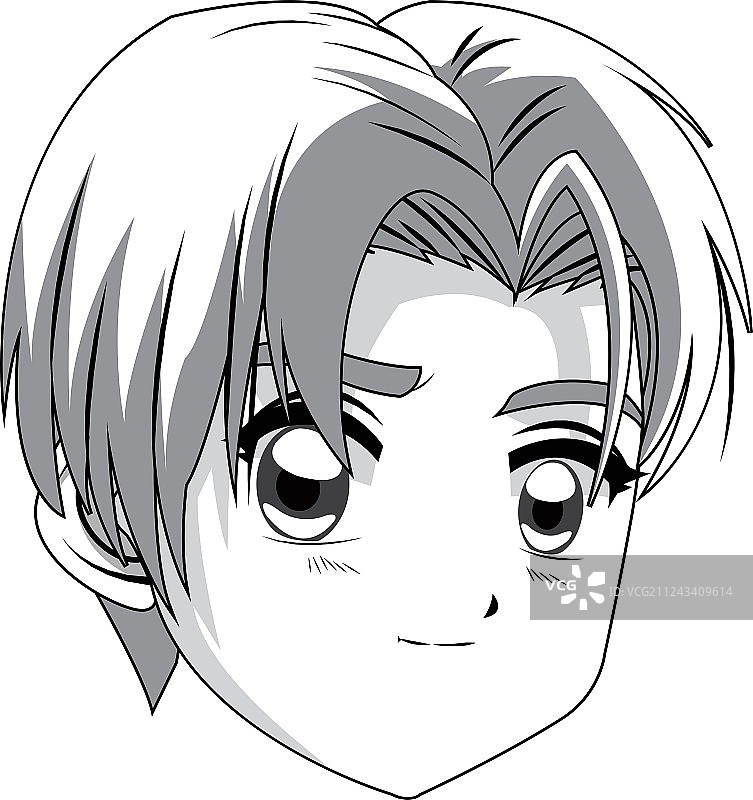 动漫风格男孩图标图片素材