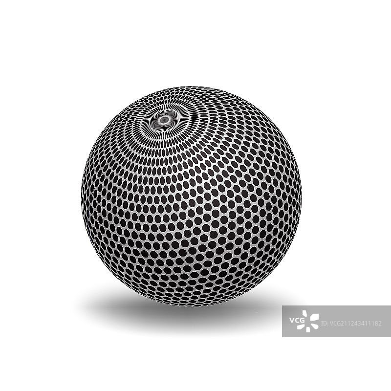 白色3D球体图片素材