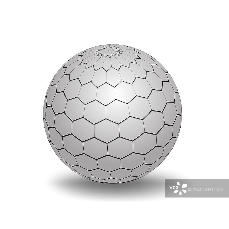 白色3D球体图片素材