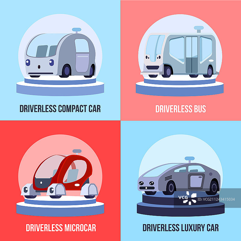 无人驾驶汽车概念图片素材