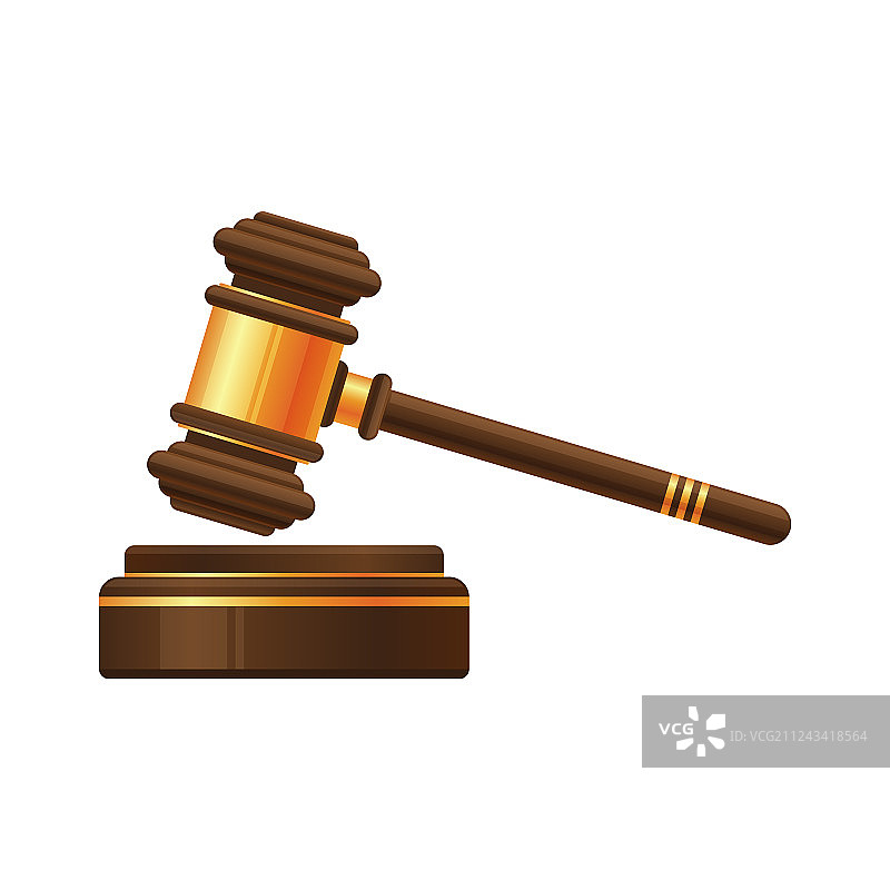 法官锤或拍卖锤图标图片素材