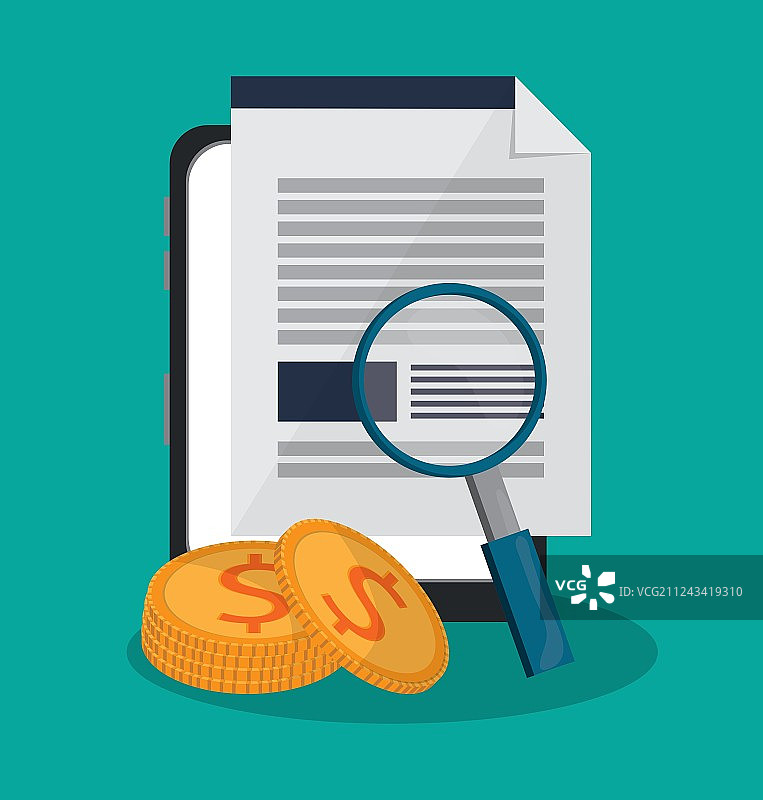 平板电脑和数字营销设计图片素材