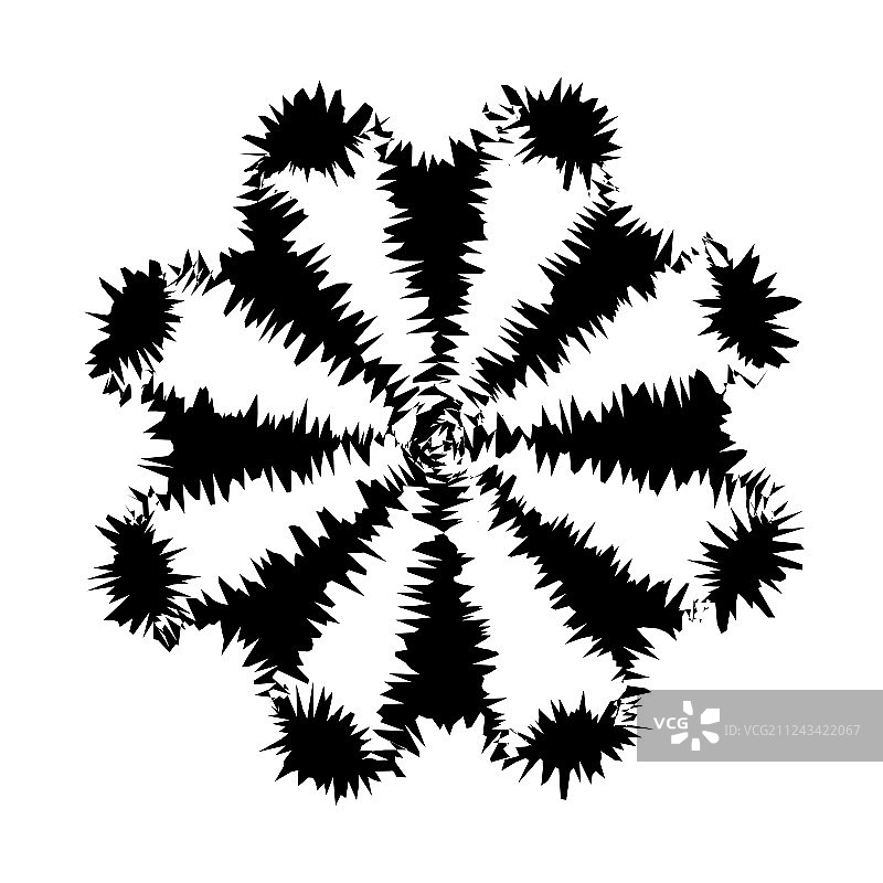 黑白抽象迷幻艺术图片素材