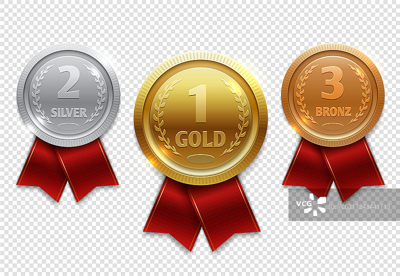 金银铜冠军奖牌图片素材