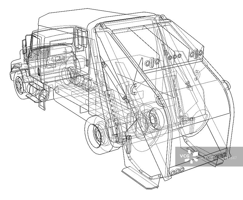 垃圾车概念图片素材
