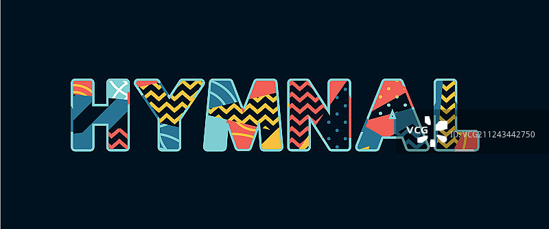 赞美诗概念文字艺术图片素材