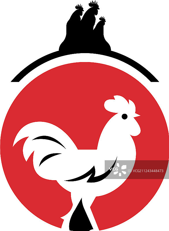 公鸡标志设计图片素材