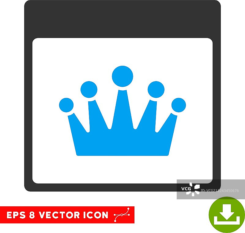 皇冠日历页面 EPS 图标图片素材