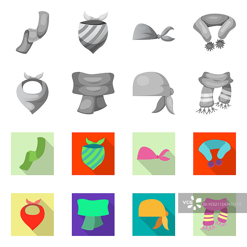 围巾和披肩标志图片素材