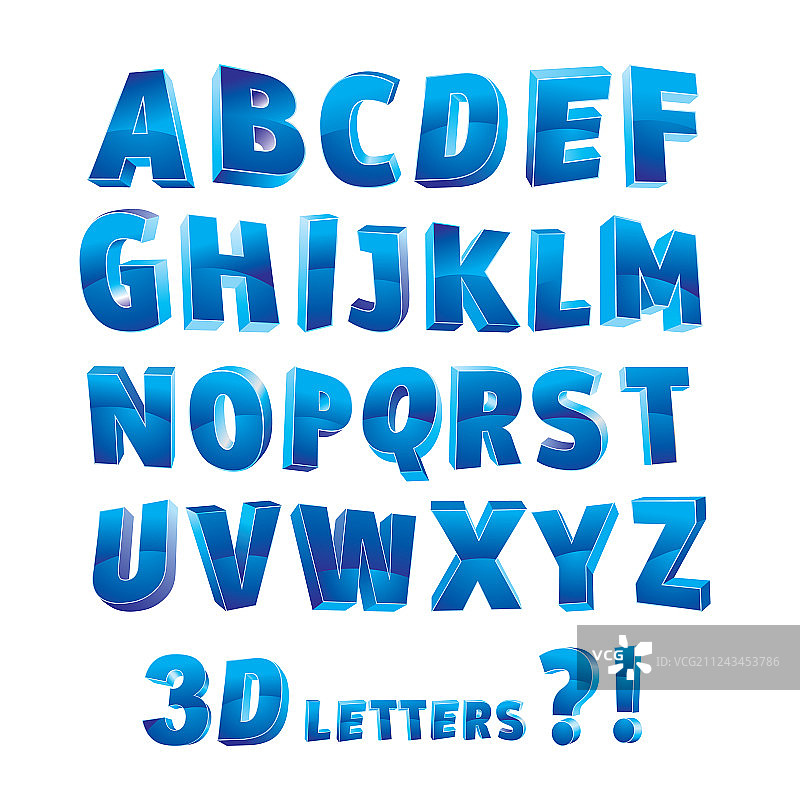 3D字母图片素材