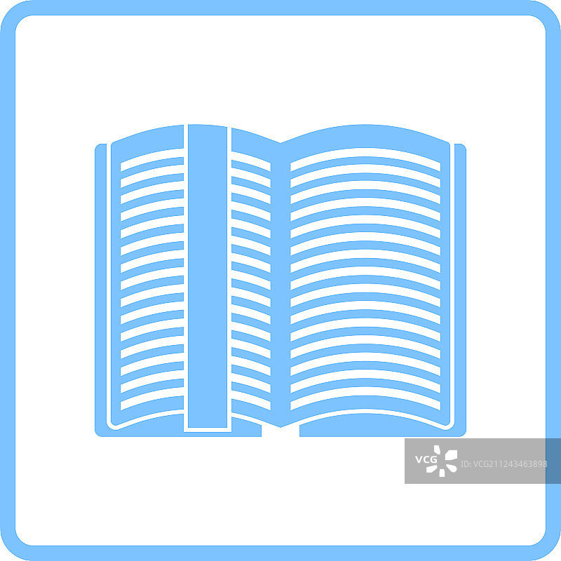 带有书签图标的打开的书本图片素材