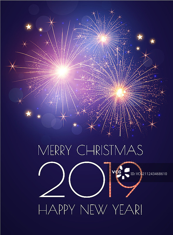 2019新年背景与闪光图片素材