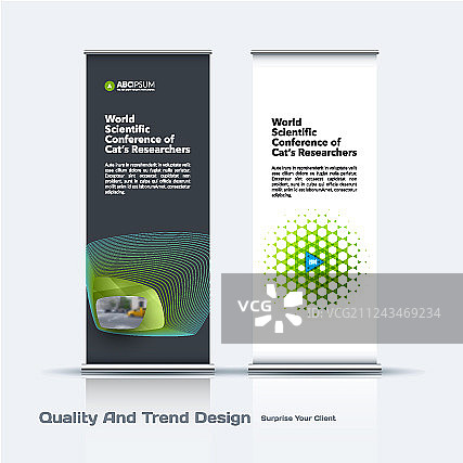 抽象业务集现代卷起来图片素材