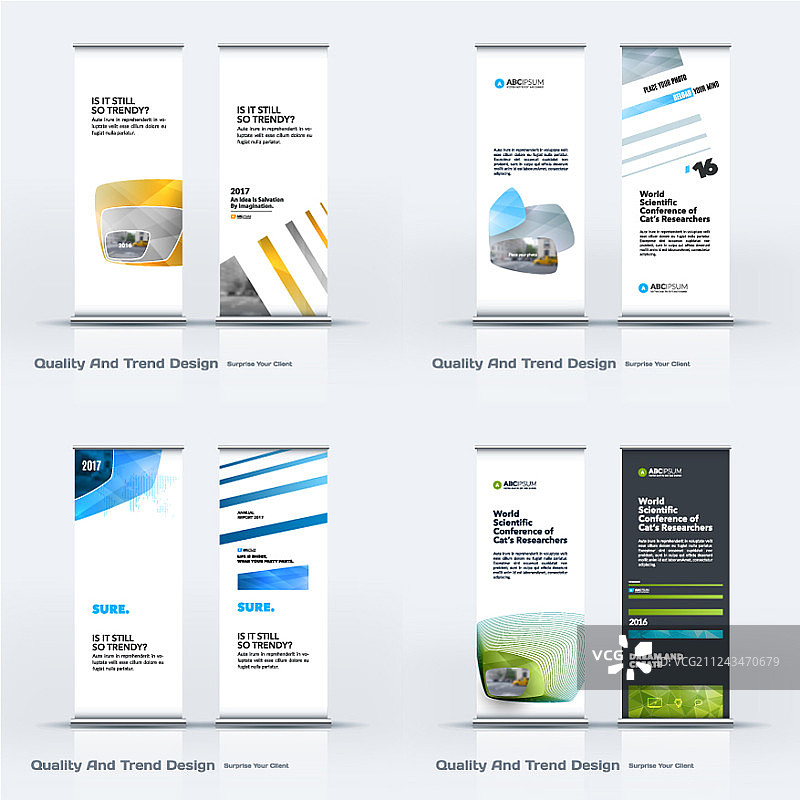 抽象业务集现代卷起来图片素材