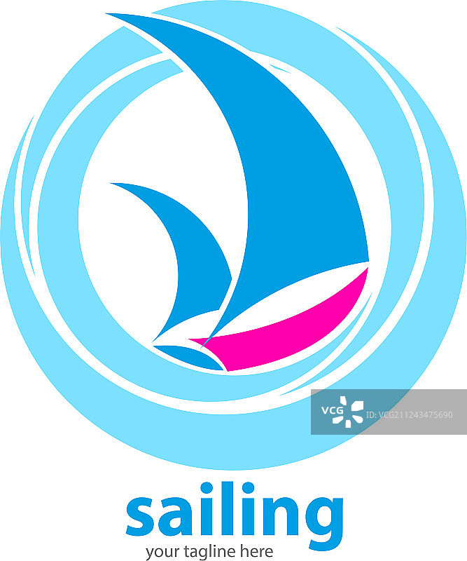 横跨海洋的两艘帆船图片素材