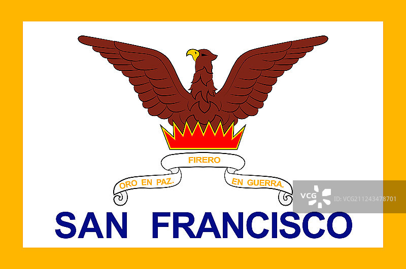 美国加利福尼亚州旧金山旗帜图片素材