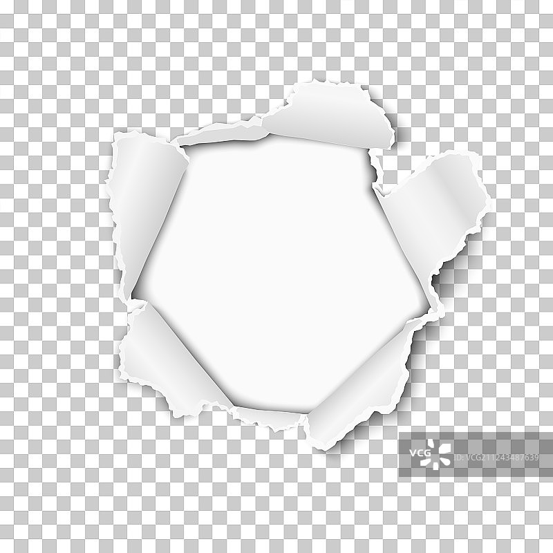 透明纸上的破洞图片素材