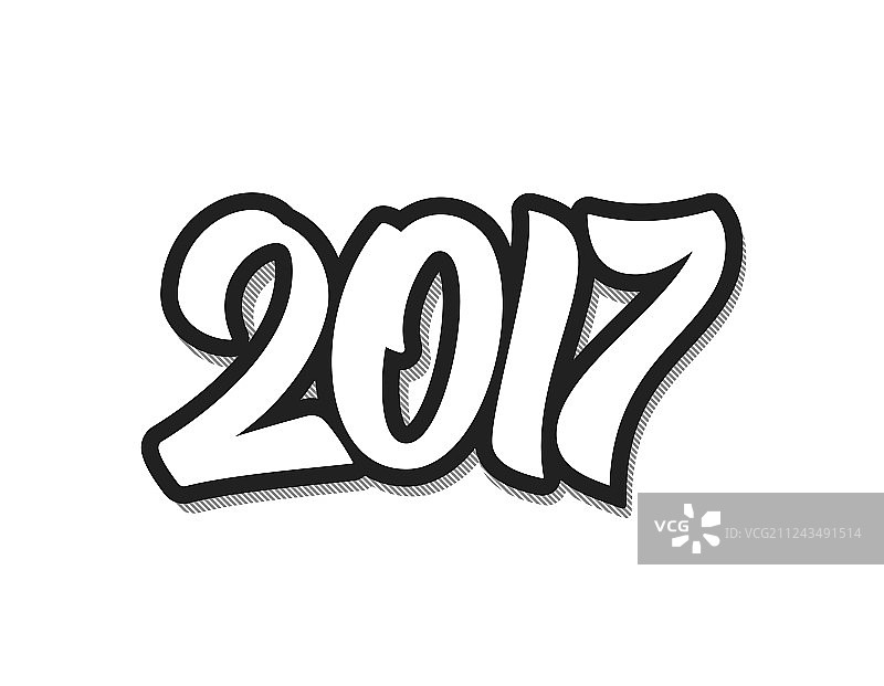 2017新年复古背景图片素材