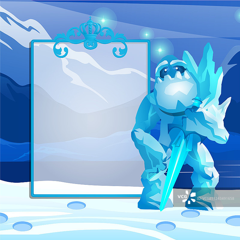 冬季草图，留有文字空间图片素材