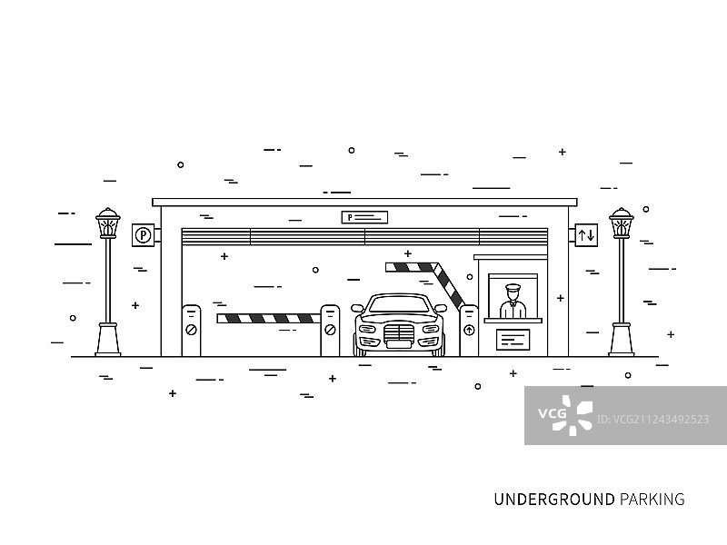 地下停车场平面设计图片素材