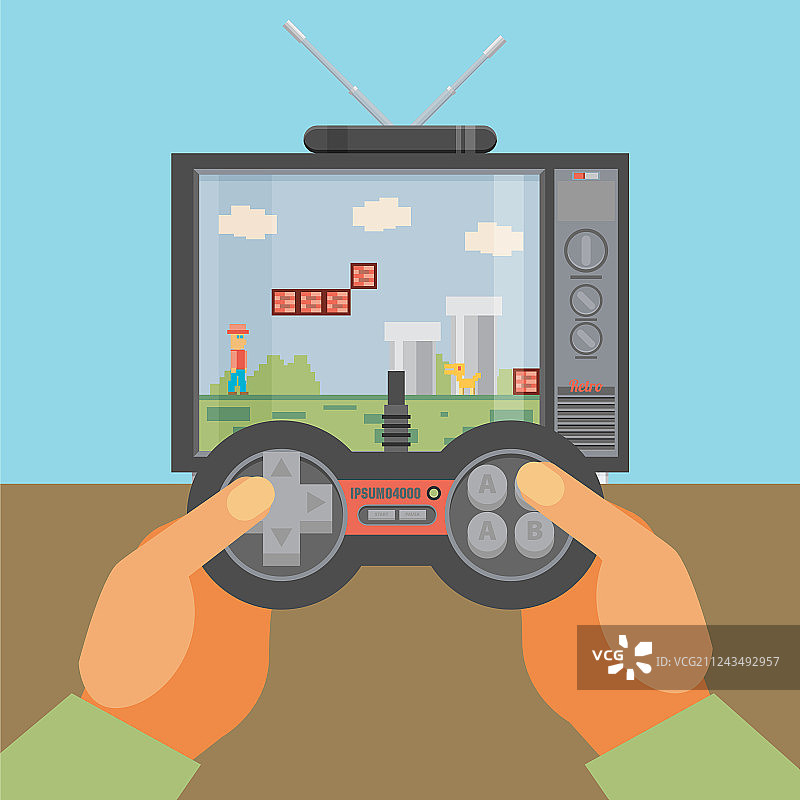 扁平风格游戏图片素材