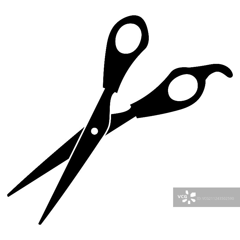 白色背景上的剪刀图片素材