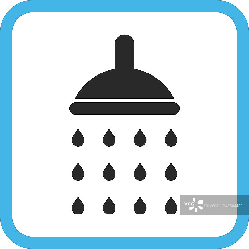 框架中的淋浴图标图片素材