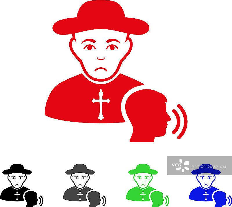 悲伤的信徒忏悔图标图片素材