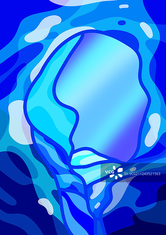 冰岛蓝冰洞图片素材