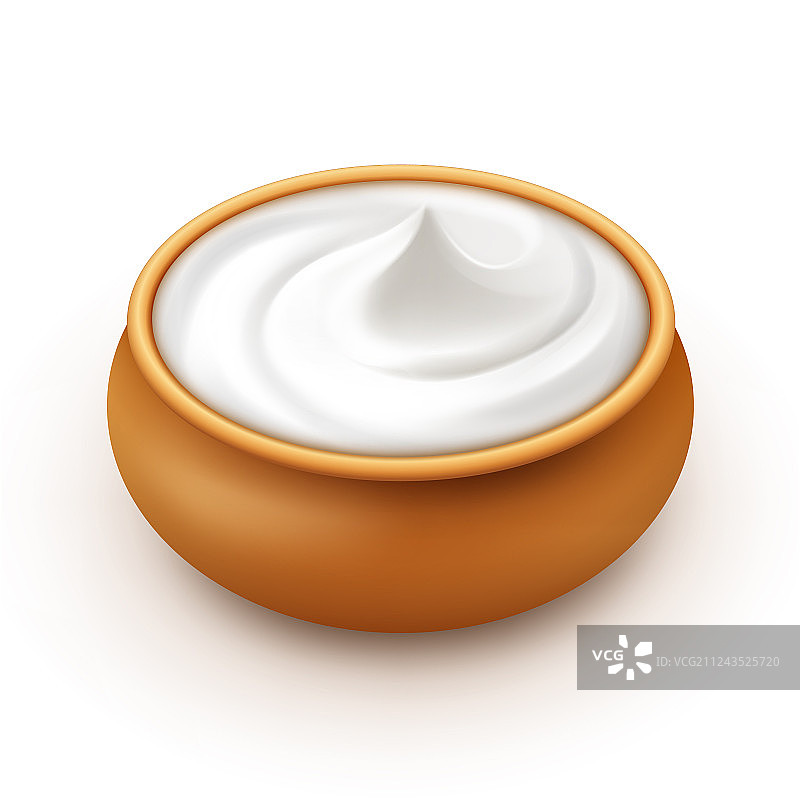 陶瓷酸奶油沙司蛋黄酱罐图片素材