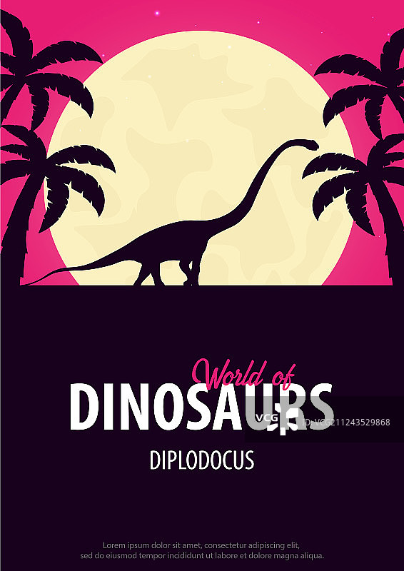 恐龙世界史前世界海报图片素材