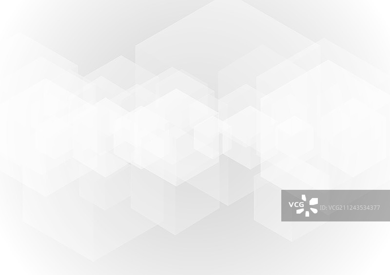 抽象灰色透明立方体背景图片素材