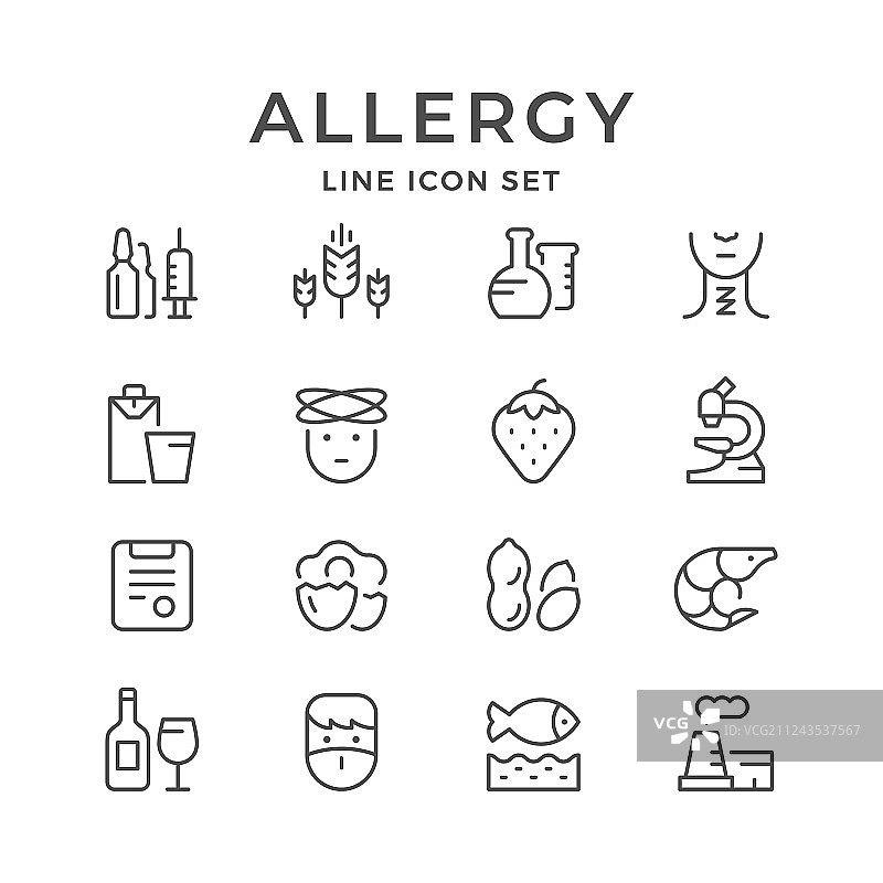 过敏banner图标图片素材